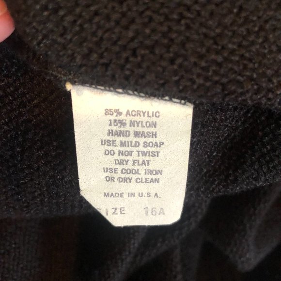 VINTAGE Amy Adams 16A Black Sweater & Skirt Set #ND - Picture 8 of 8